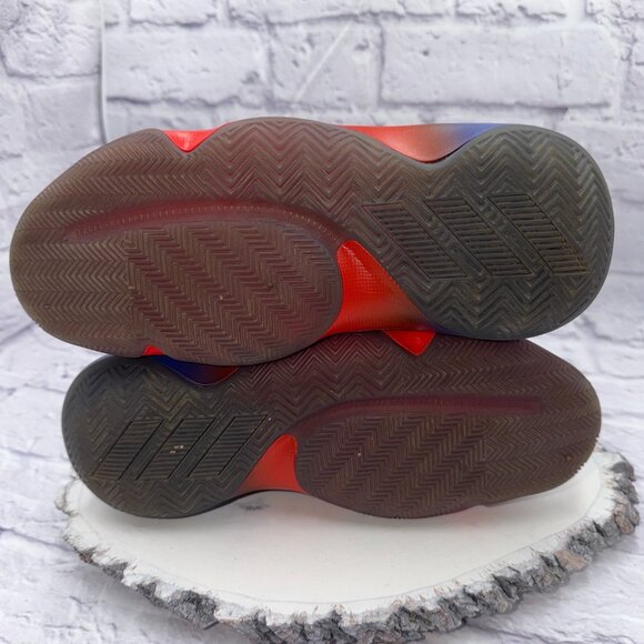 adidas Harden B/E 3 Boys Size 6.5 Black Red Blue Basketball Shoes Sneakers EUC - Picture 15 of 15